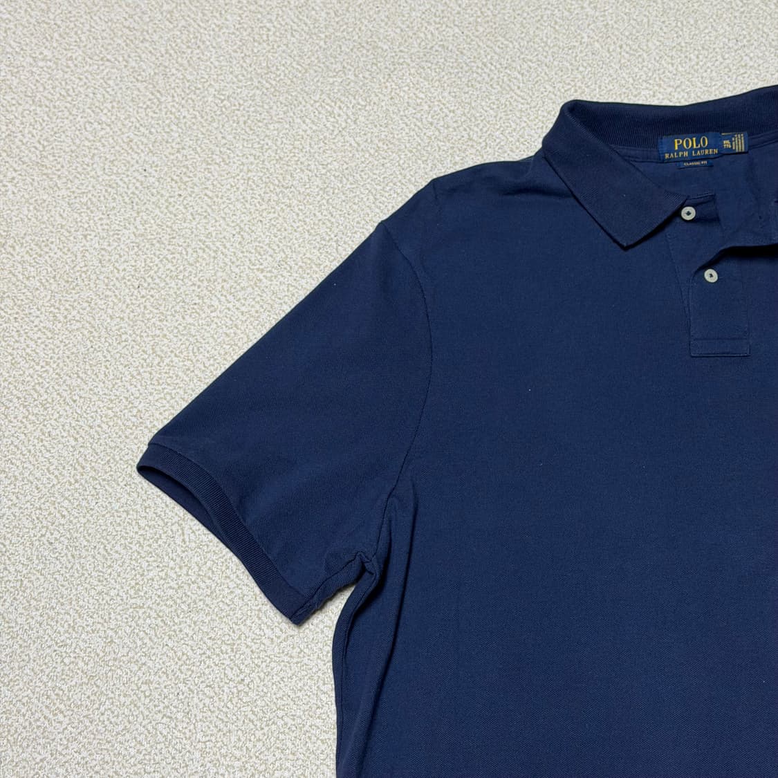 폴로 랄프로텐 XXL PK 반팔 카라티 네이비 상품이미지3