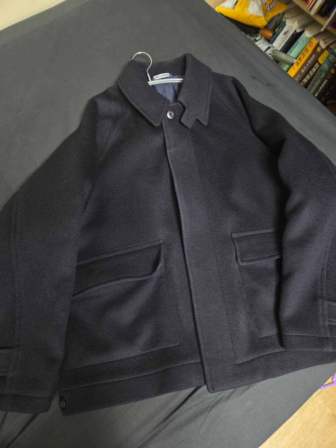 네이더스 하프 울 발마칸 블루종코트 4사이즈(100-105) 상품이미지1