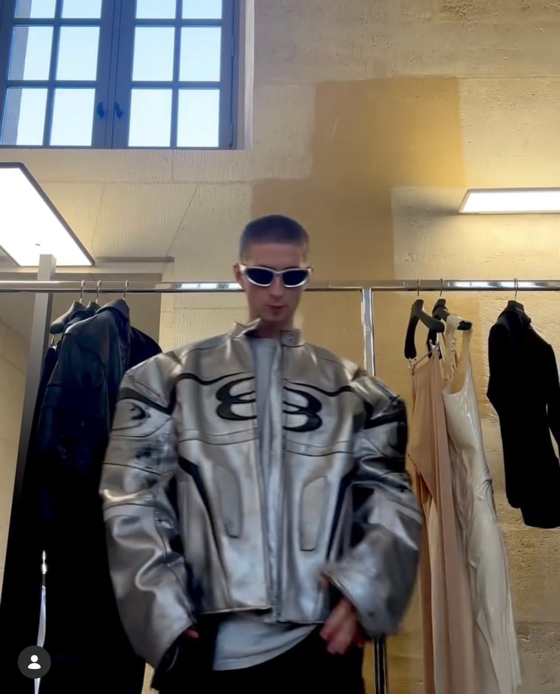 [3]발렌시아가 유니티 스포츠 아이콘 레이서 재킷 실버 상품이미지2