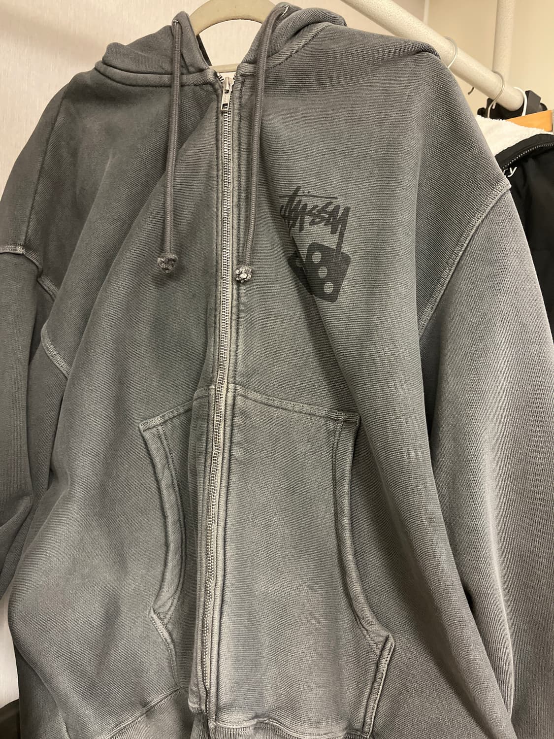 스투시 다이스 집 후드집업 블랙 상품이미지1