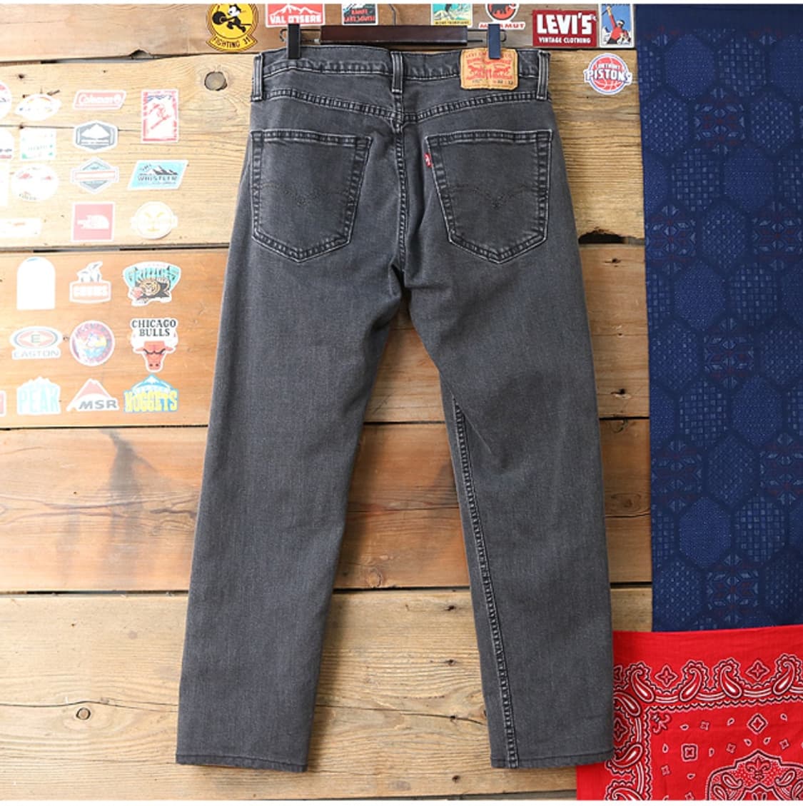 LEVIS 리바이스 502 블랙 그레이 슬림핏 데님  31사이즈  상품이미지4