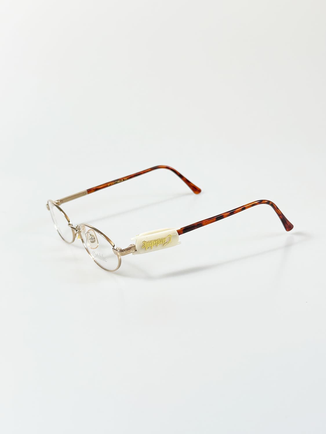 90s Cantabile 골드 슬림 오벌 프레임 빈티지 안경 상품이미지3