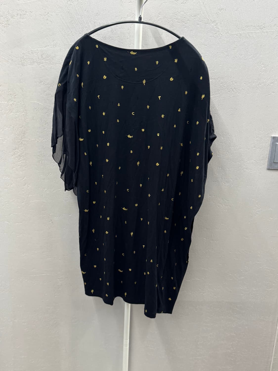 츠모리 치사토 블랙 패턴 원피스 상품이미지4