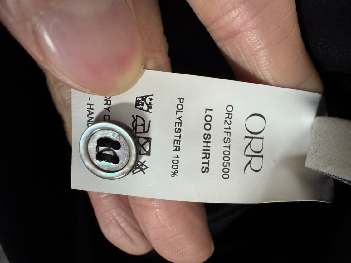 여성 오르 orr 루 셔츠 미니멀 블라우스 s 상품이미지4