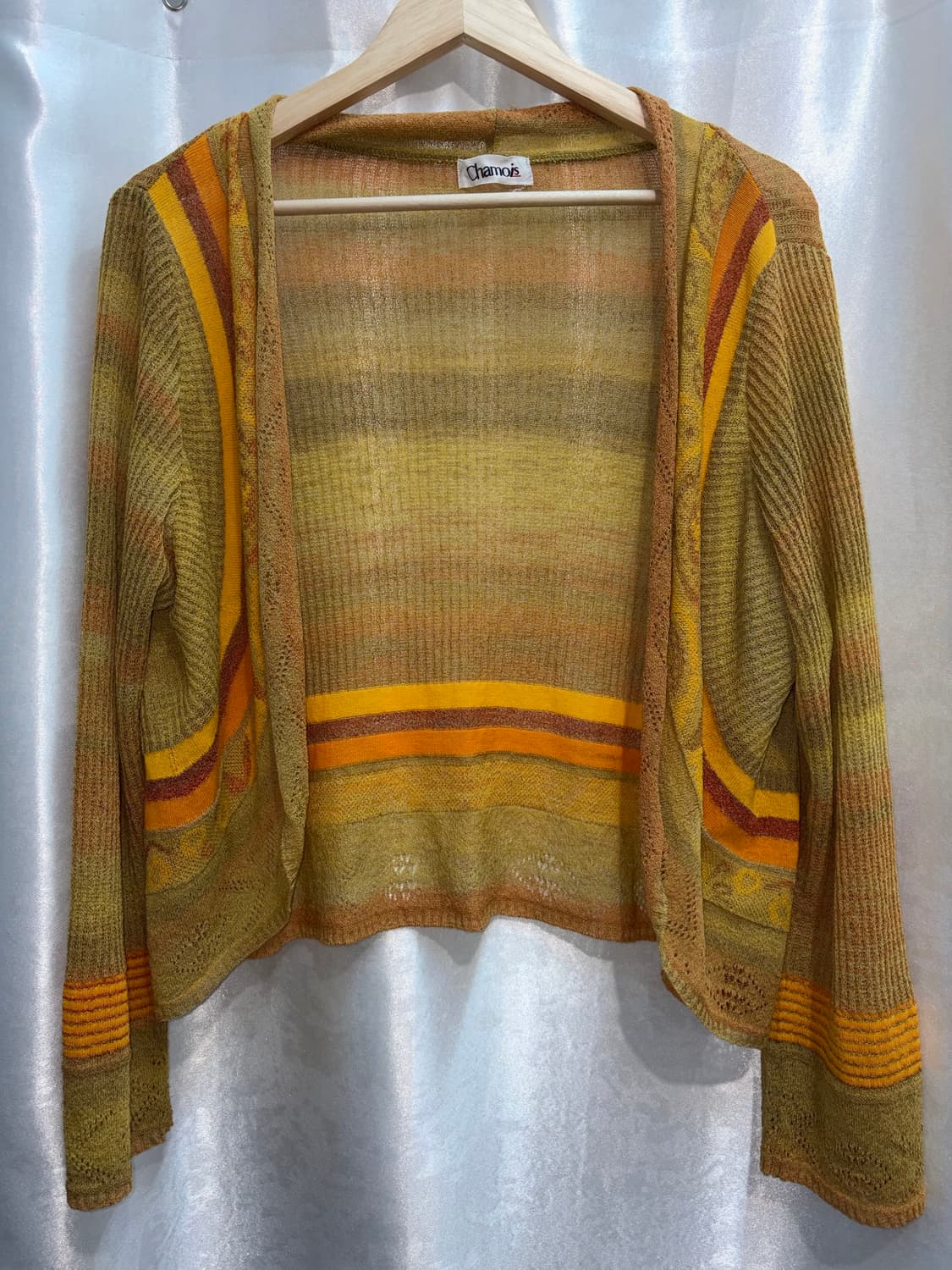 옐로우 오픈 가디건 상품이미지3