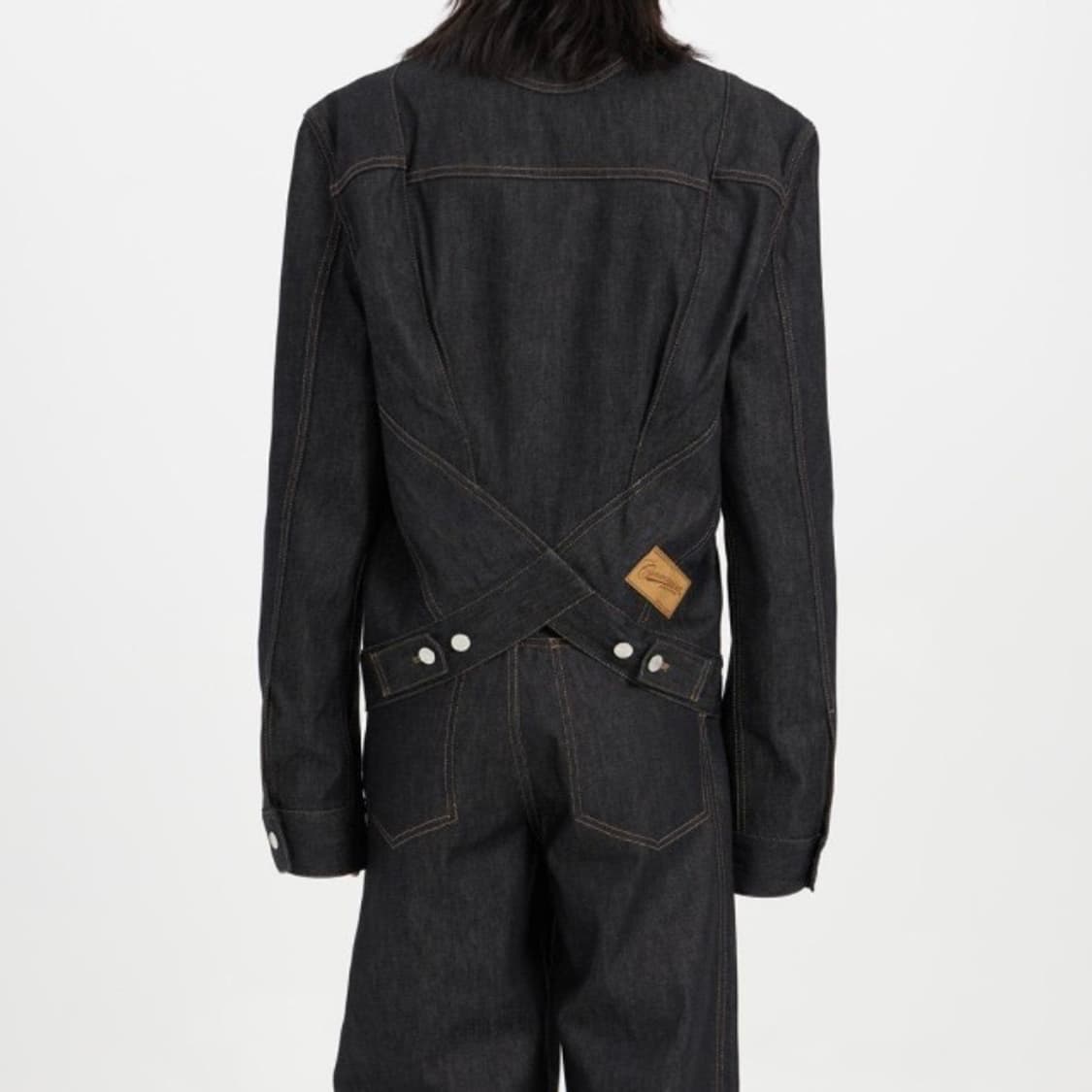 (M) 커미션 숏 데님 자켓 상품이미지6