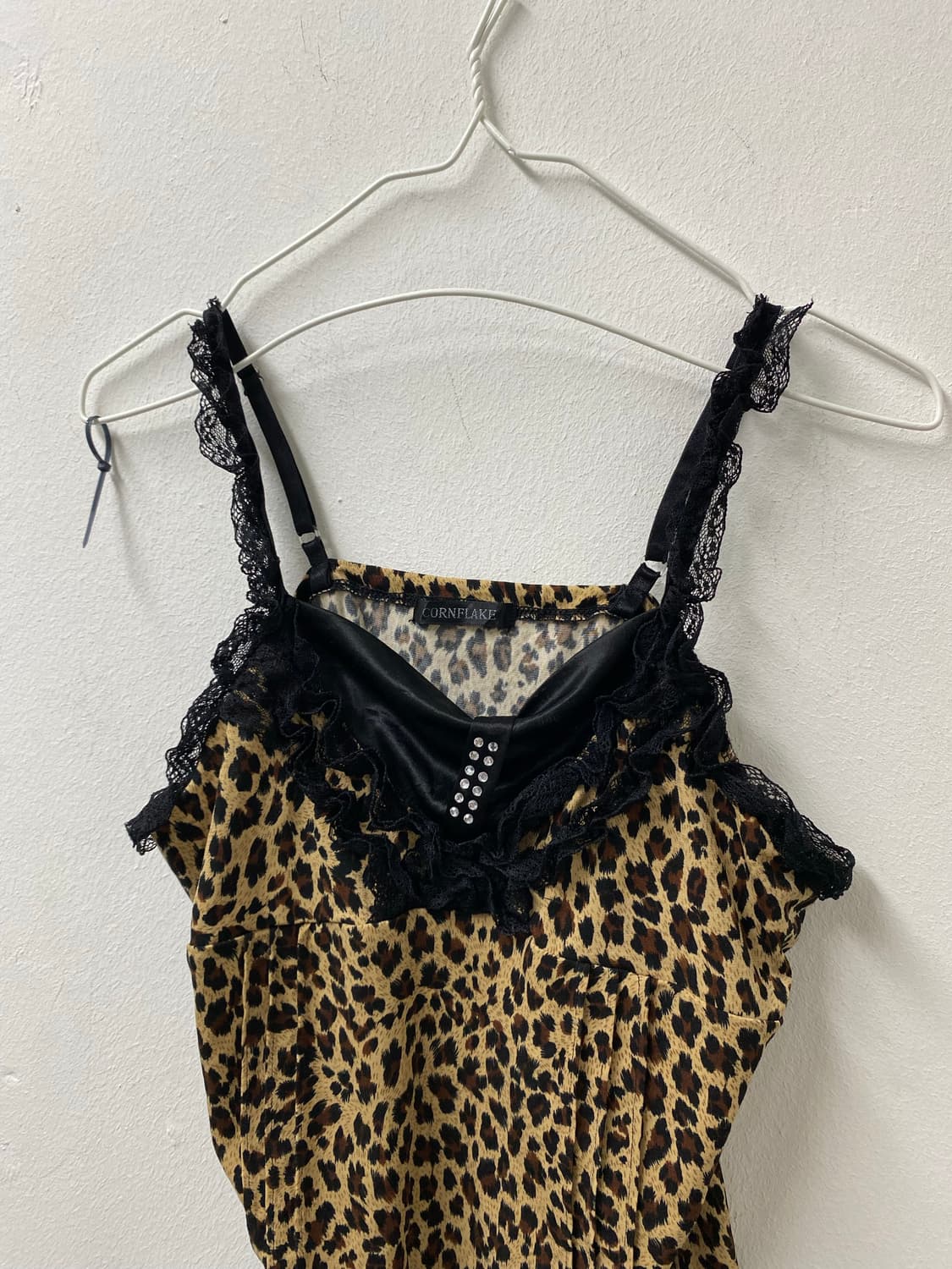 [CronFlake] Cubic Detail Leopard Lace Sl 상품이미지3