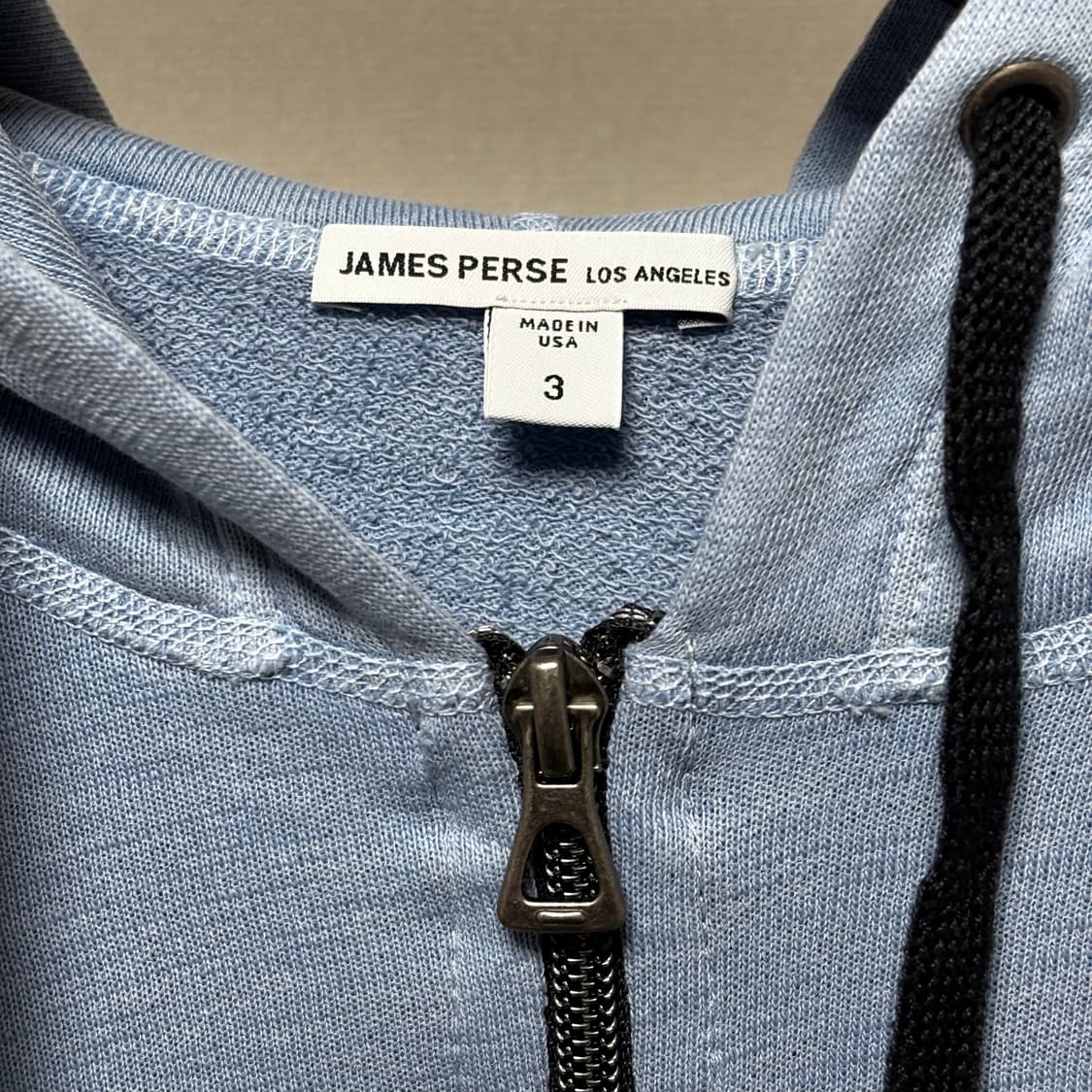 3) james perse 제임스펄스 빈티지 프렌치 테리 후드 집업 상품이미지2