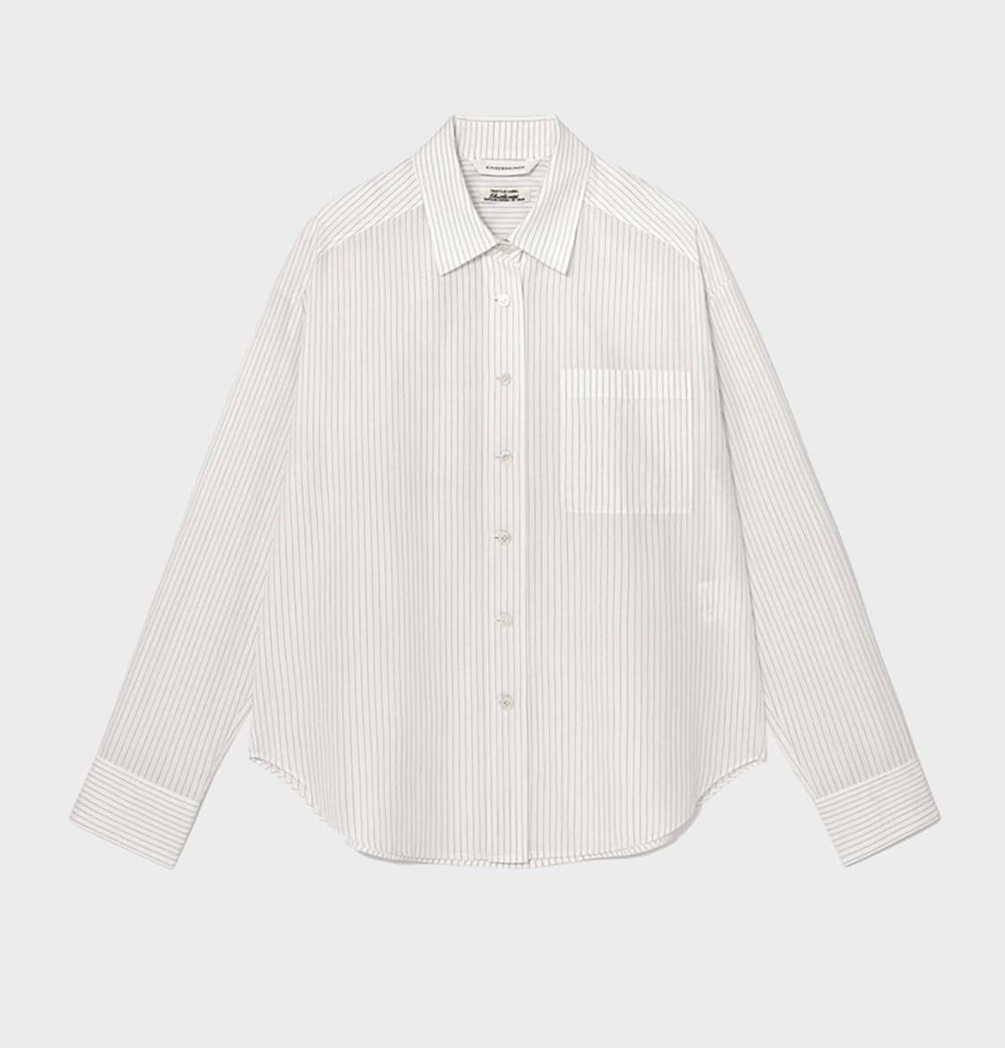 킨더살몬 셔츠 Cotton Shirt Plain-Stripe 상품이미지2