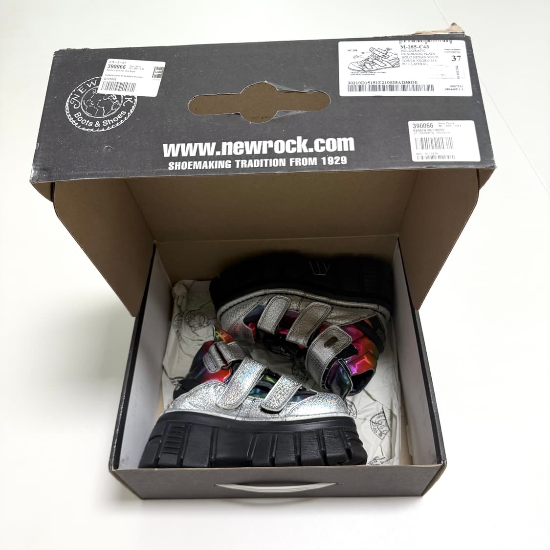 newrock HOLOGRAFIC CUADRADO PLATA 상품이미지3