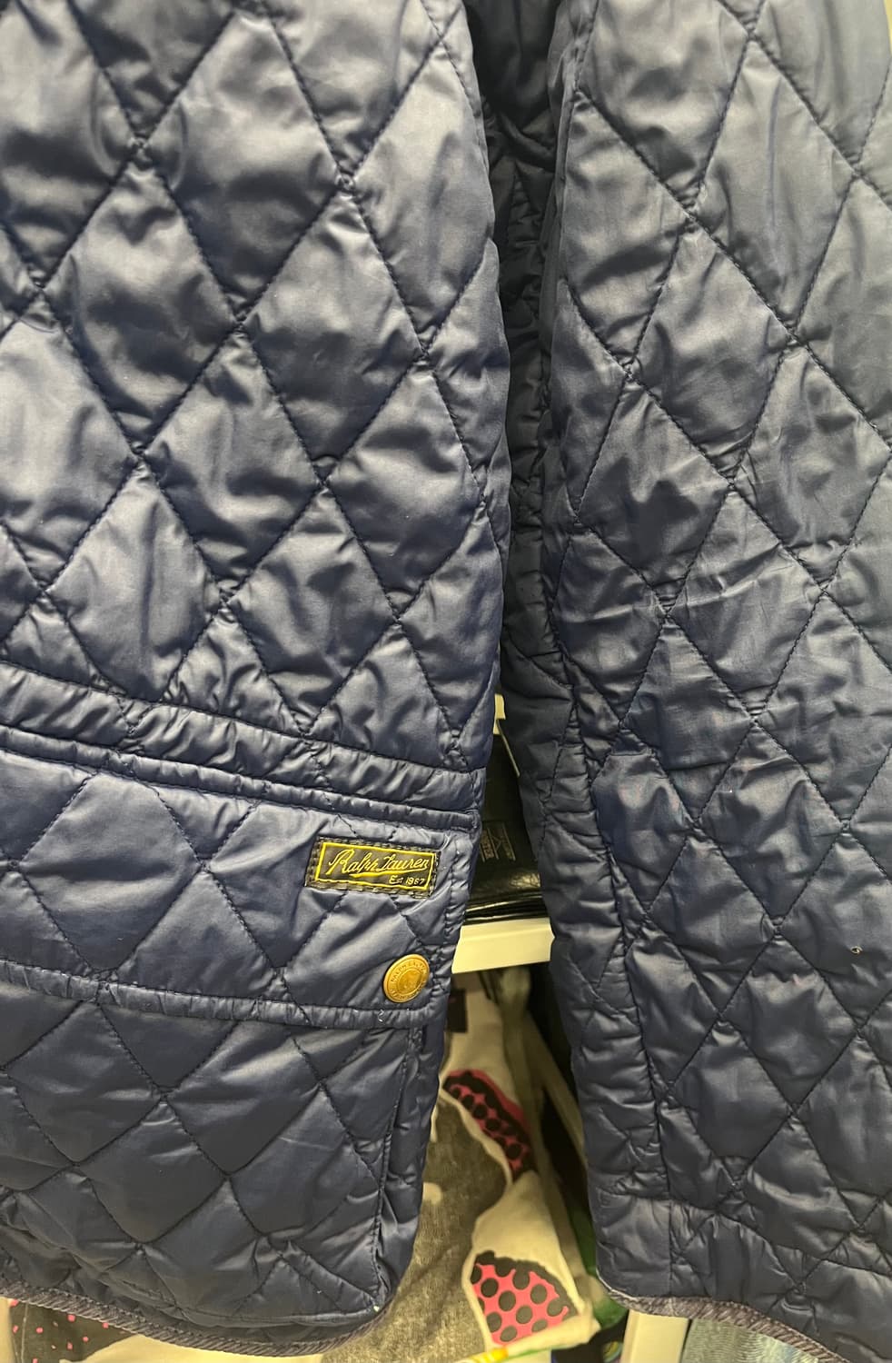 폴로 랄프로렌 네이비 퀼팅 자켓 상품이미지5