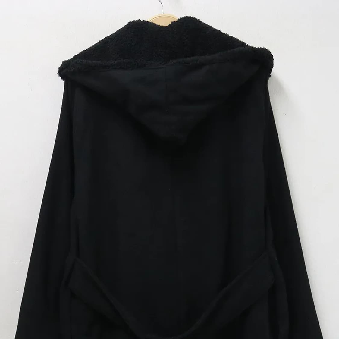 [미사용품] BACKS 울 혼방 후드 코트 63724 상품이미지6