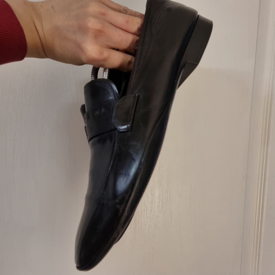 프라다 밴딩 로퍼 블랙 uk9 상품이미지5