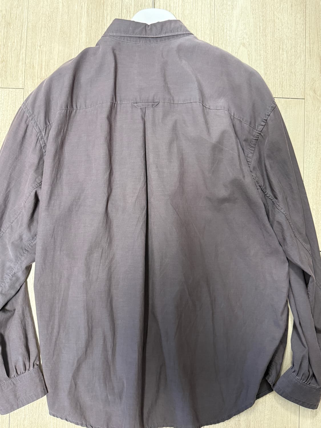 폴리테루 텐코 루즈드 셔츠 2.0 다이드 퍼플 그레이 상품이미지3