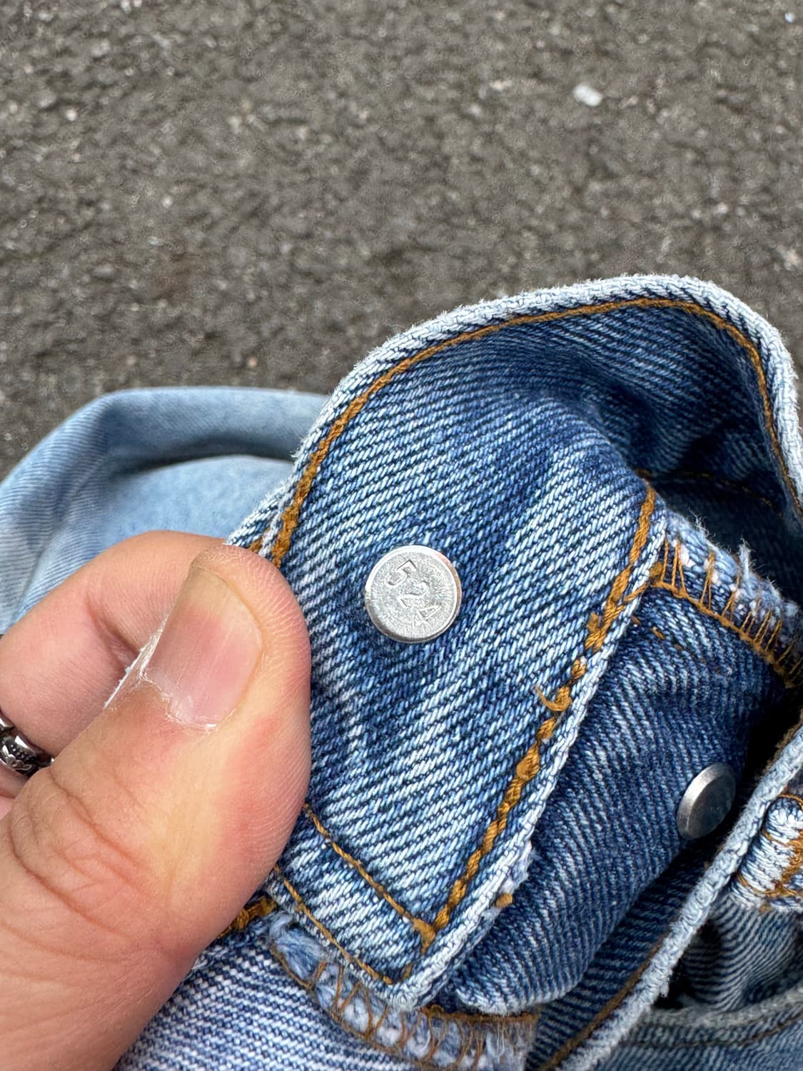 90s 리바이스 501 데미지 워싱 데님팬츠 상품이미지8