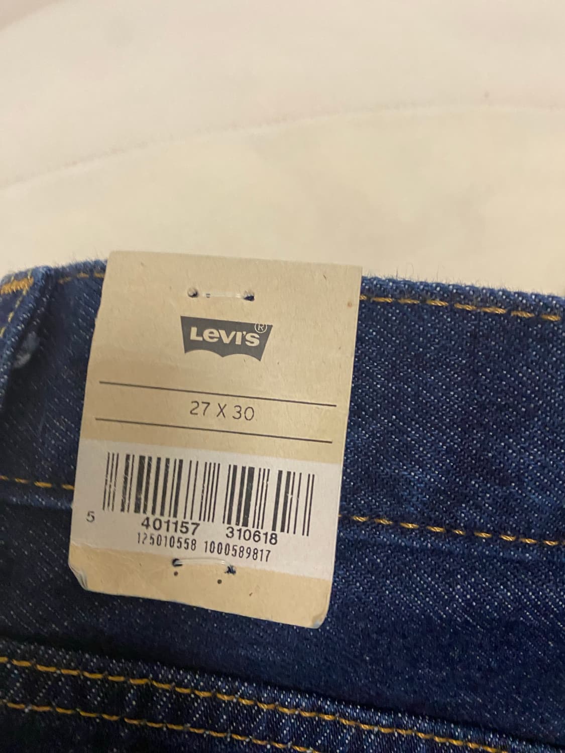 새상품) 리바이스 501 오리지널 진청 27 x30 상품이미지5