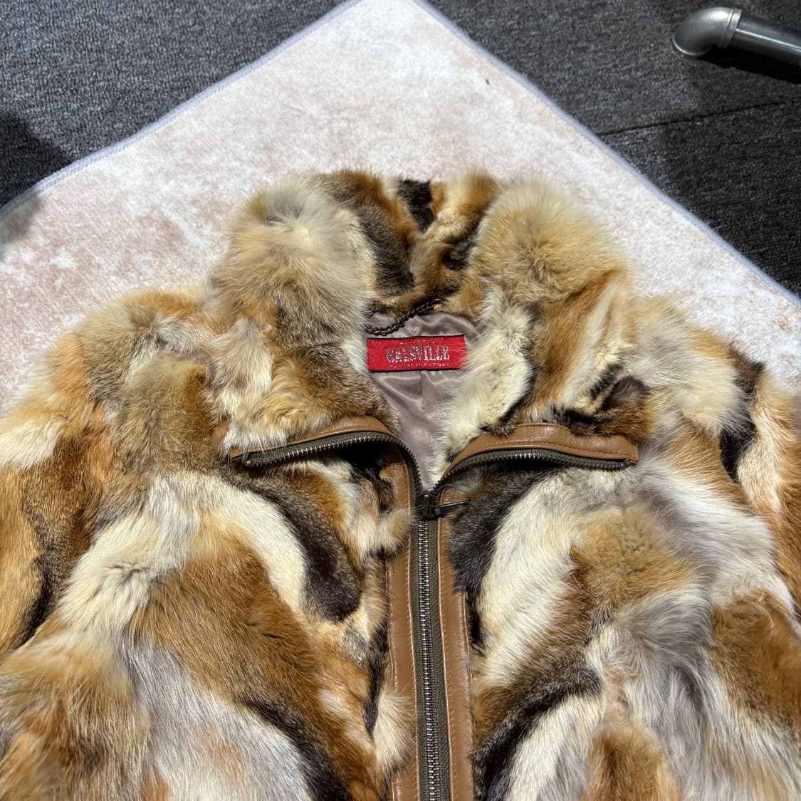 일본빈티지 양가죽 밍크퍼 자켓 상품이미지4