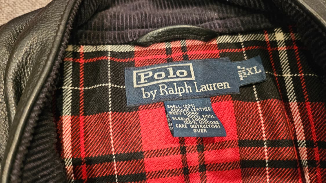 폴로 랄프로렌  바이크가죽재킷 상품이미지2