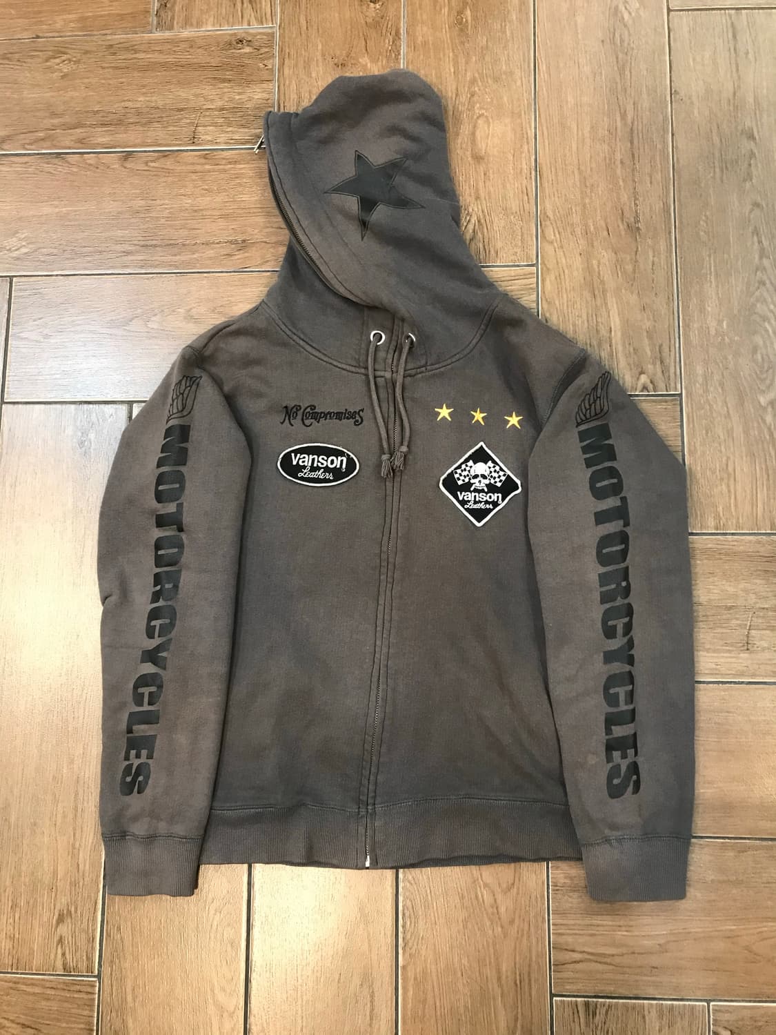 Vanson Brown Full Zip-Up 상품이미지6