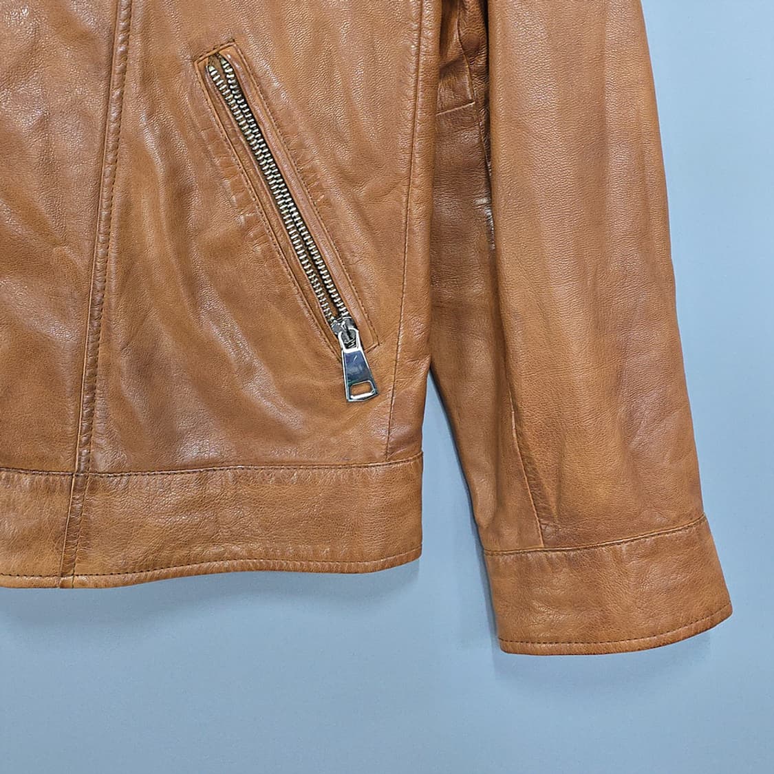 자라맨(zara man) 염소가죽 라이더자켓 S 상품이미지3