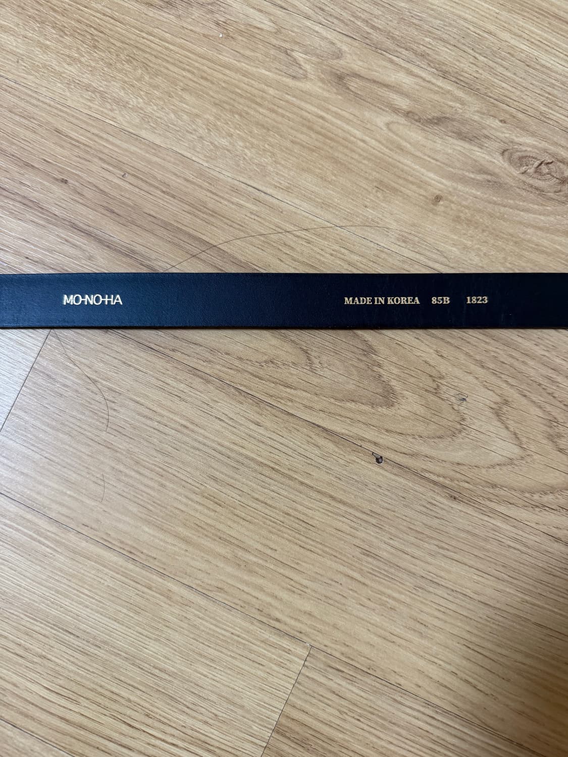 모노하 Monoha 크로커다일 블랙 벨트 85 상품이미지3