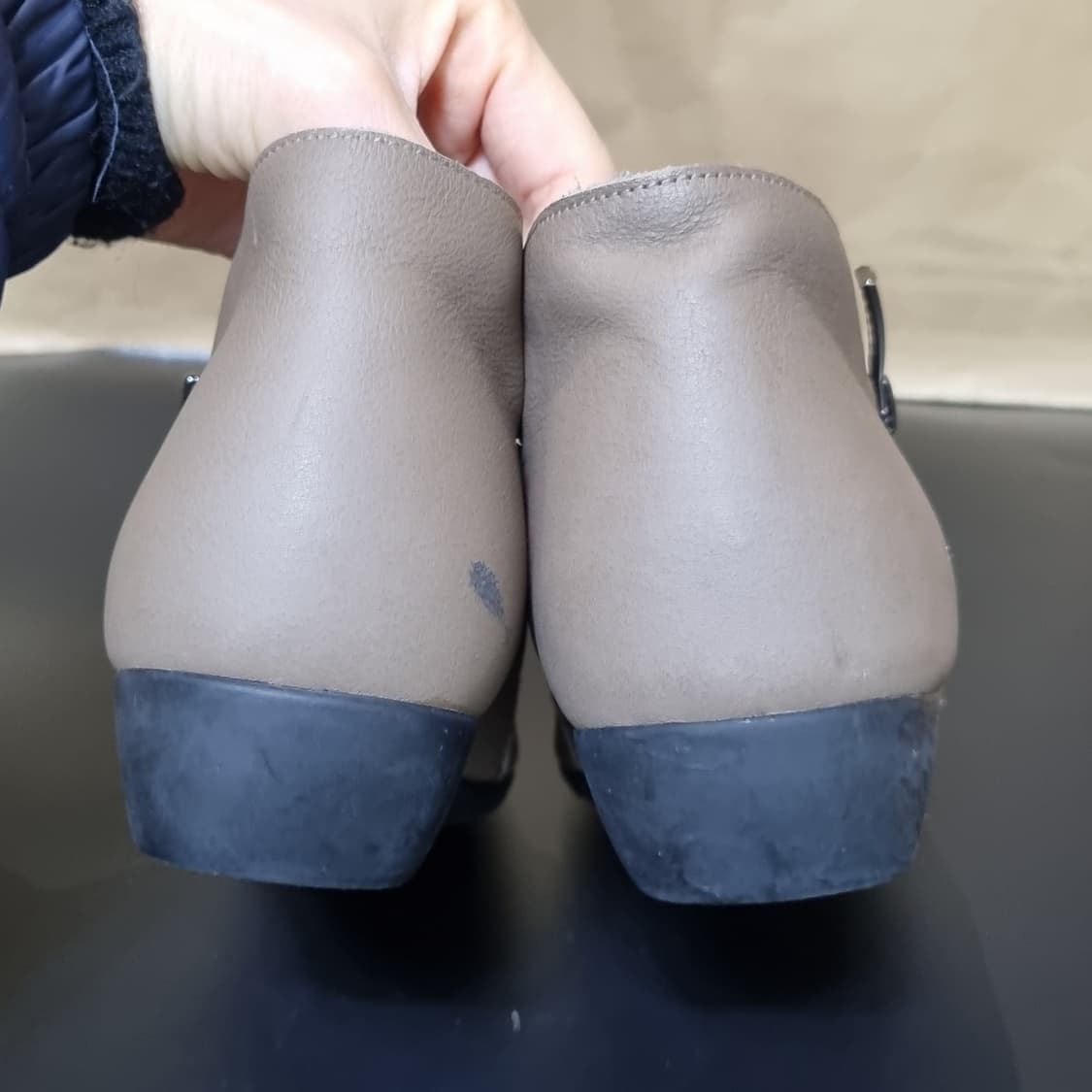 가이거 가죽앵클부츠240 굽4 상품이미지4