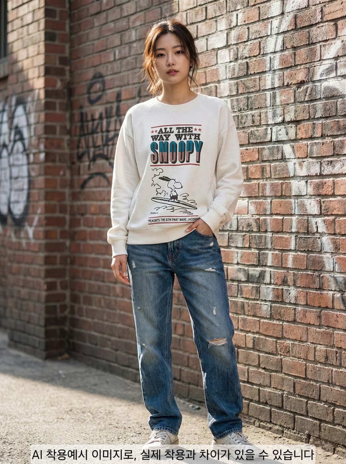 피너츠 x 더 마크 제이콥스 스누피 서핑 맨투맨 상품이미지1