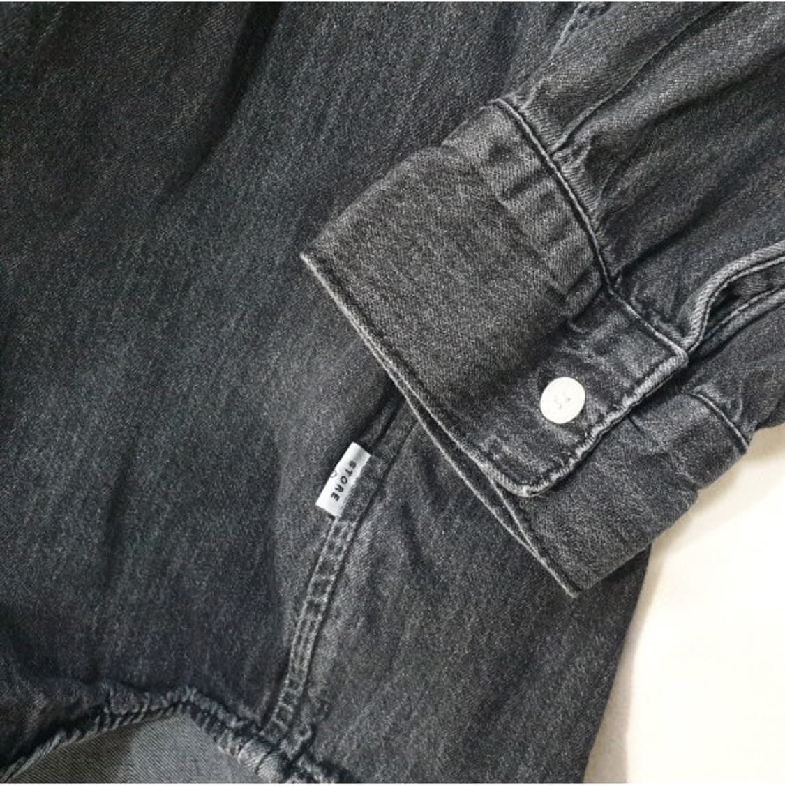 라퍼지스토어 흑청 데님 셔츠 상품이미지5