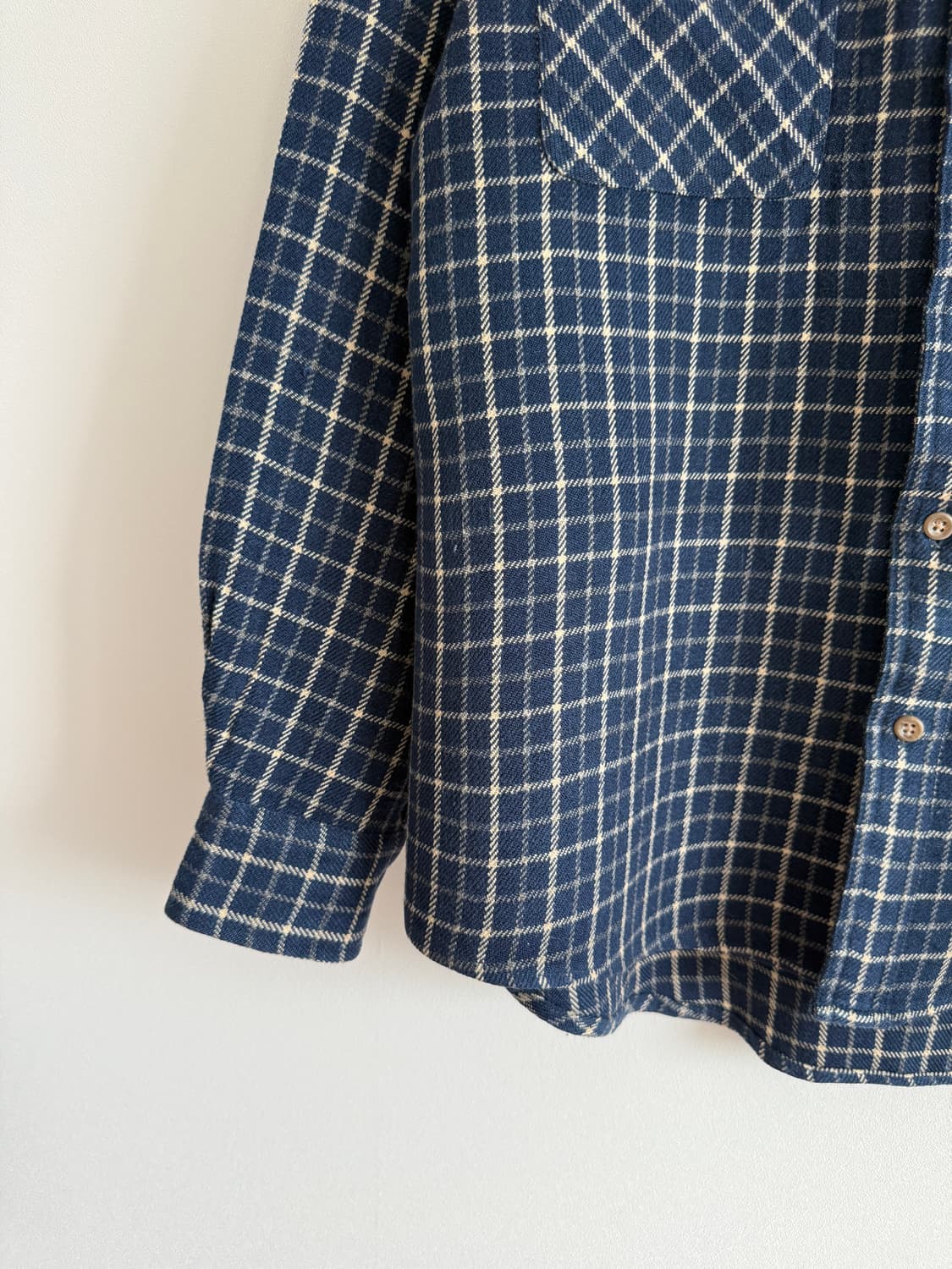 올드 유니클로(UNIQLO) 박스로고 플란넬 셔츠 상품이미지3