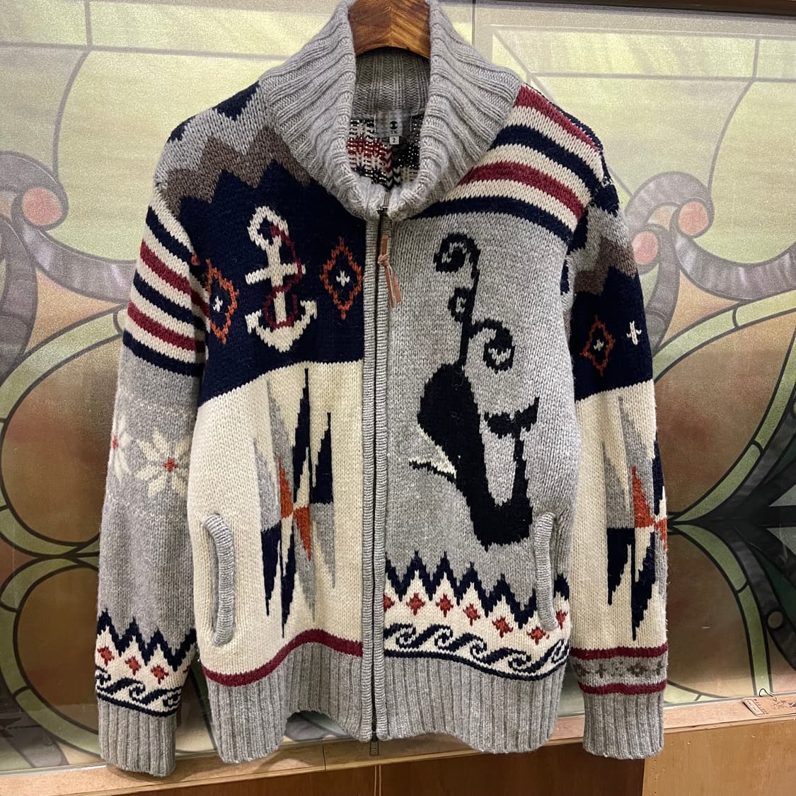 타케오 키쿠치 울100 가디건 상품이미지1