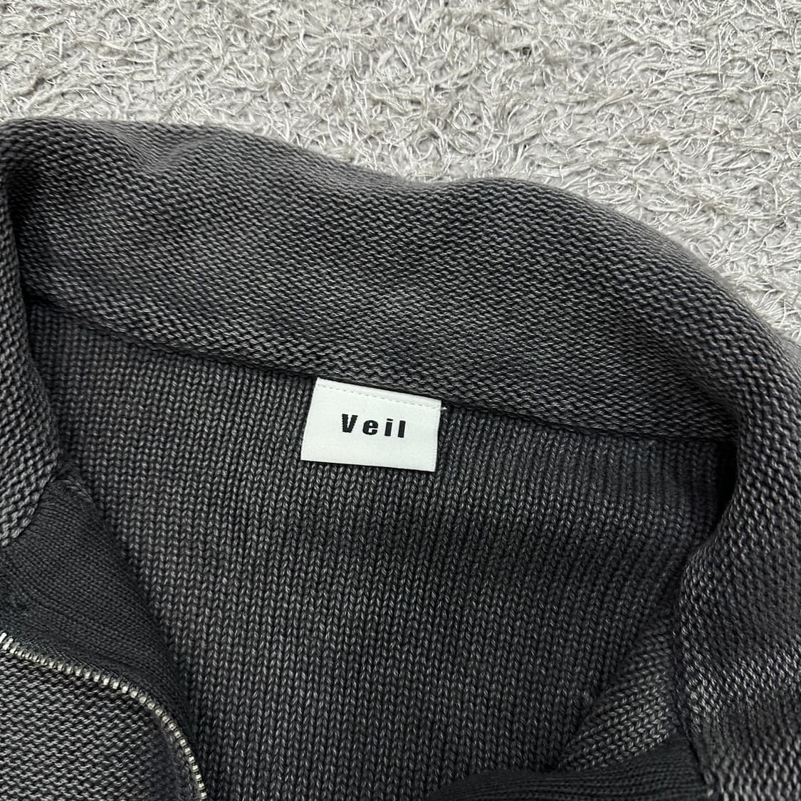 [100-105] veil 데미지워싱 카라니트 상품이미지3