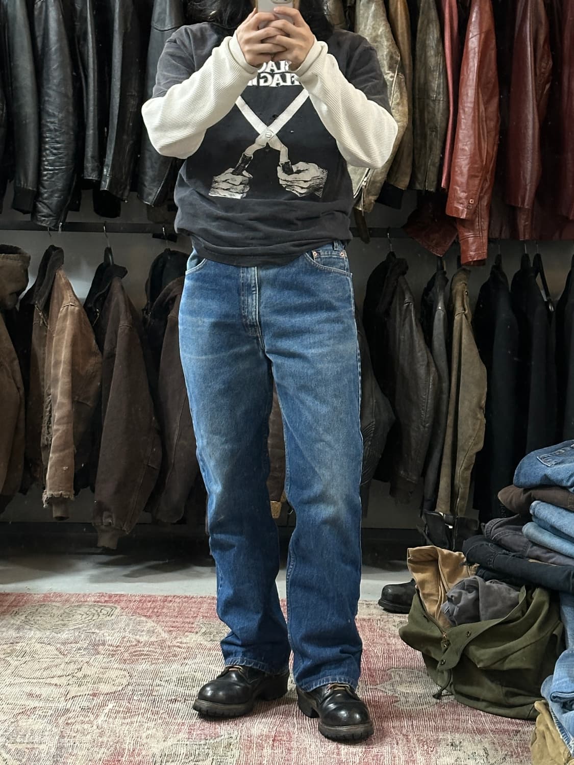 90's USA Made 리바이스 517 부츠컷 플레어진 상품이미지2