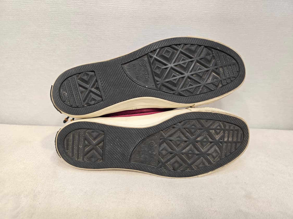 컨버스 백지퍼 하이탑 스웨이드 버건디 260 상품이미지8