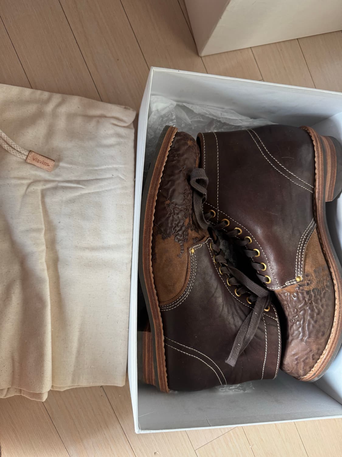 [M11] 비즈빔 22aw 브리가디어 부츠 다크브라운 상품이미지9