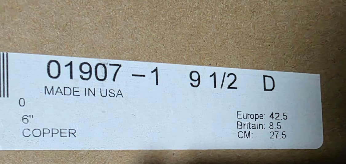 레드윙 1907 목토 부츠 발볼D 275mm 상품이미지8