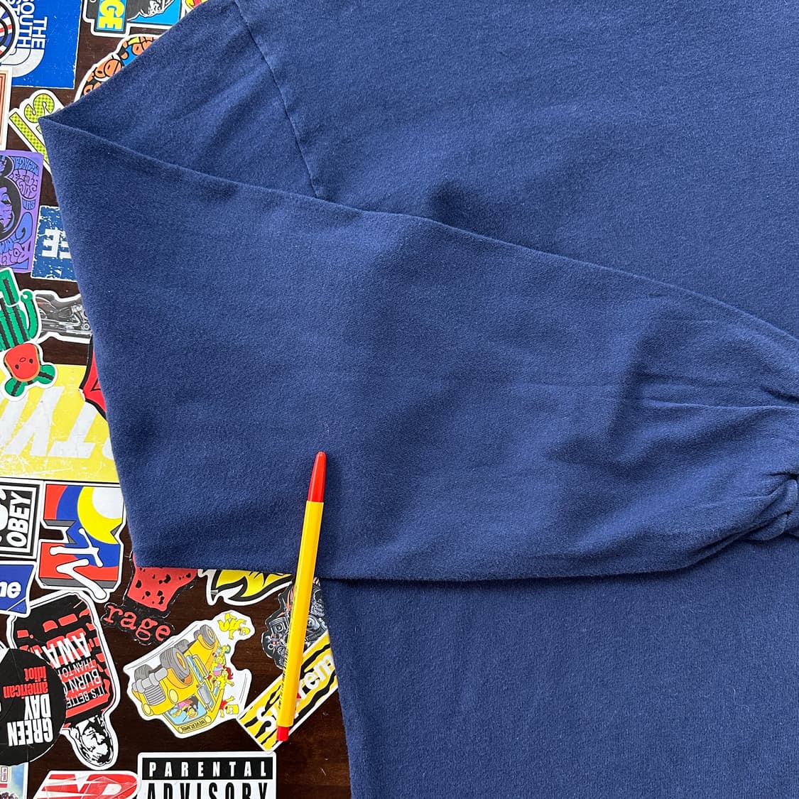 90s 헤인즈 블랭크 빈티지 롱슬리브 티셔츠 L 상품이미지4