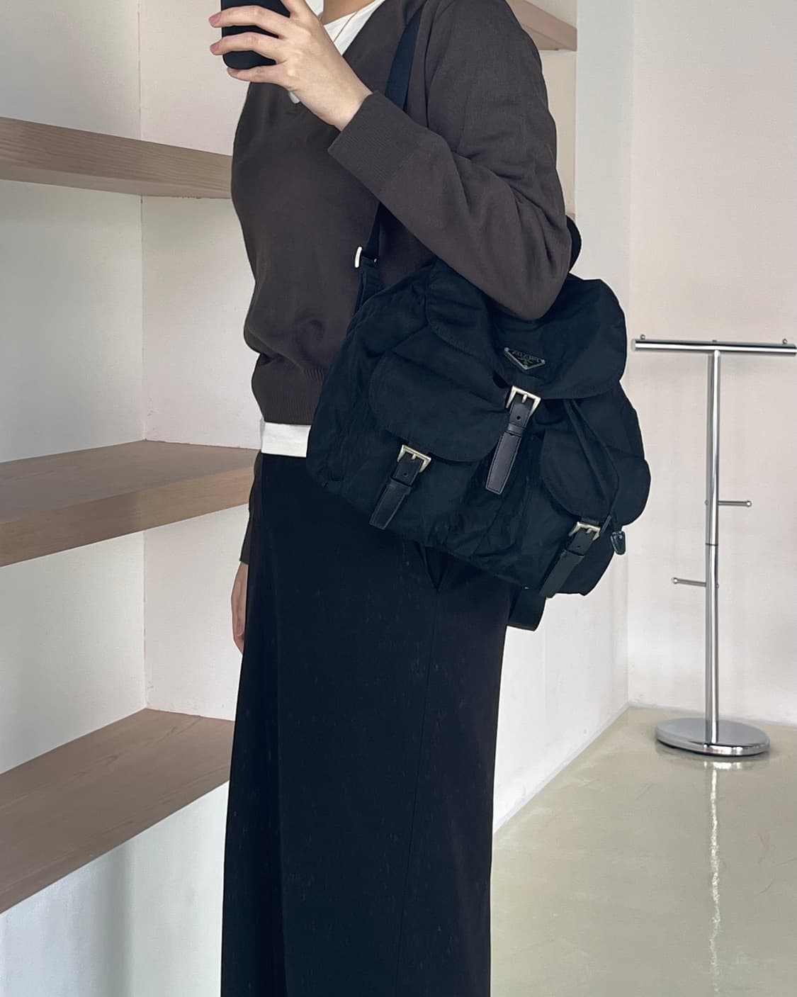 프라다 리나일론 백팩 M 상품이미지6