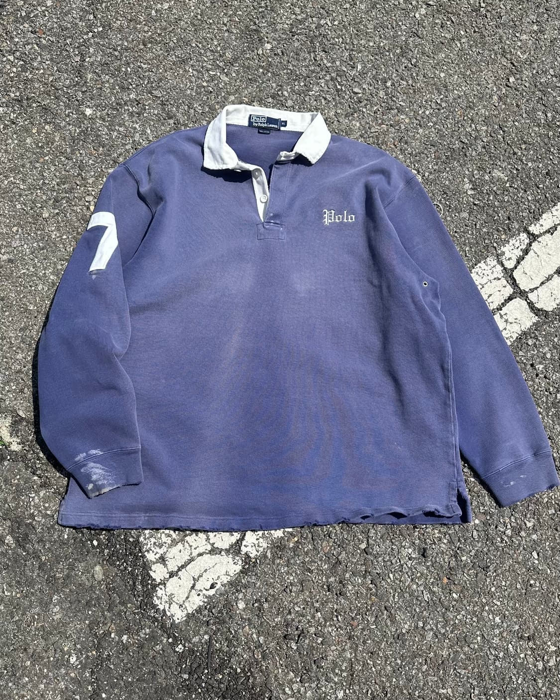 (XL~2XL)90'S 폴로 랄프로렌 커스텀 럭비티-M2097 상품이미지1