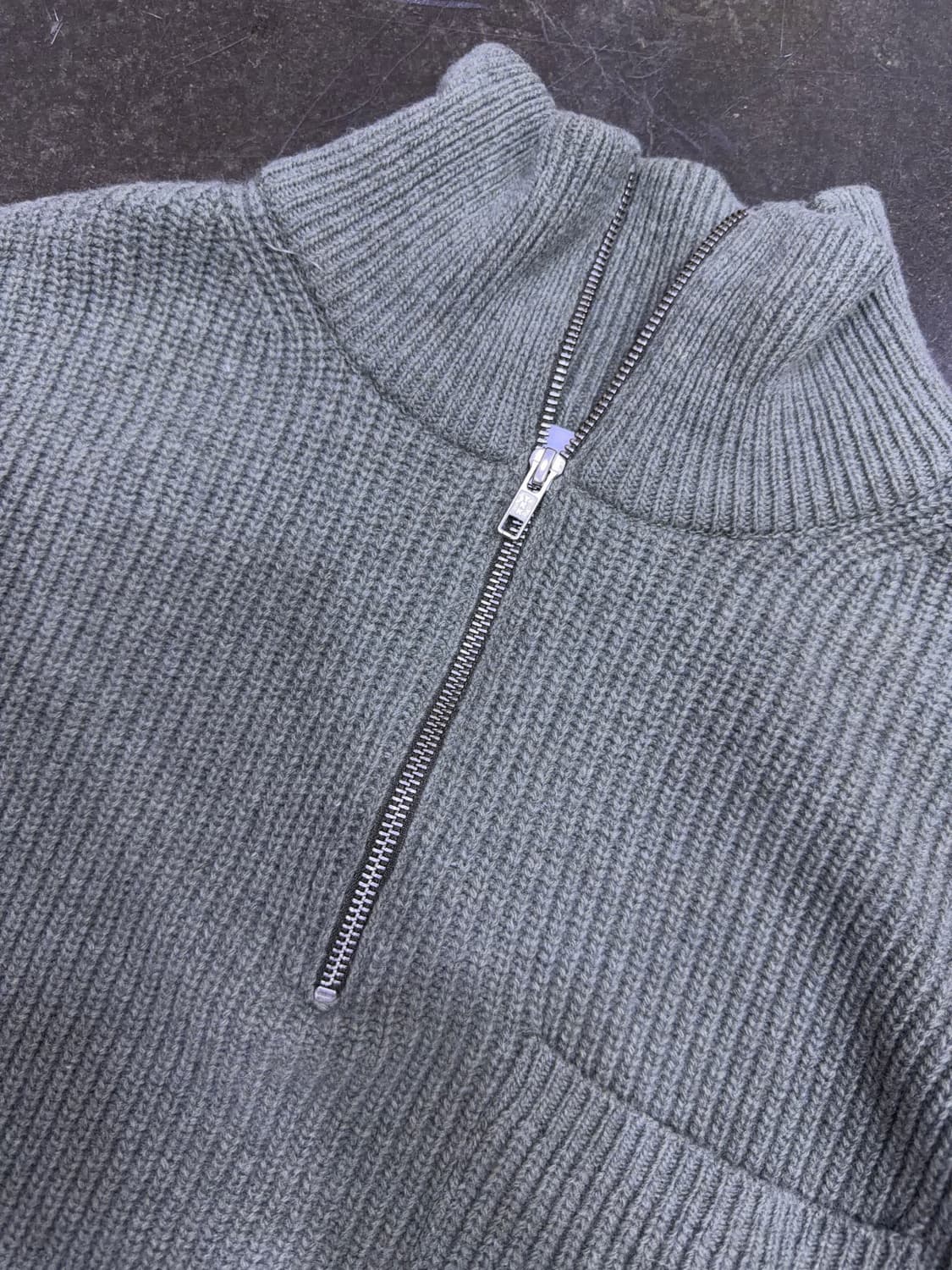 에스피오나지 하프집업 밀러 니트 스웨터 올리브 그린 L 상품이미지6