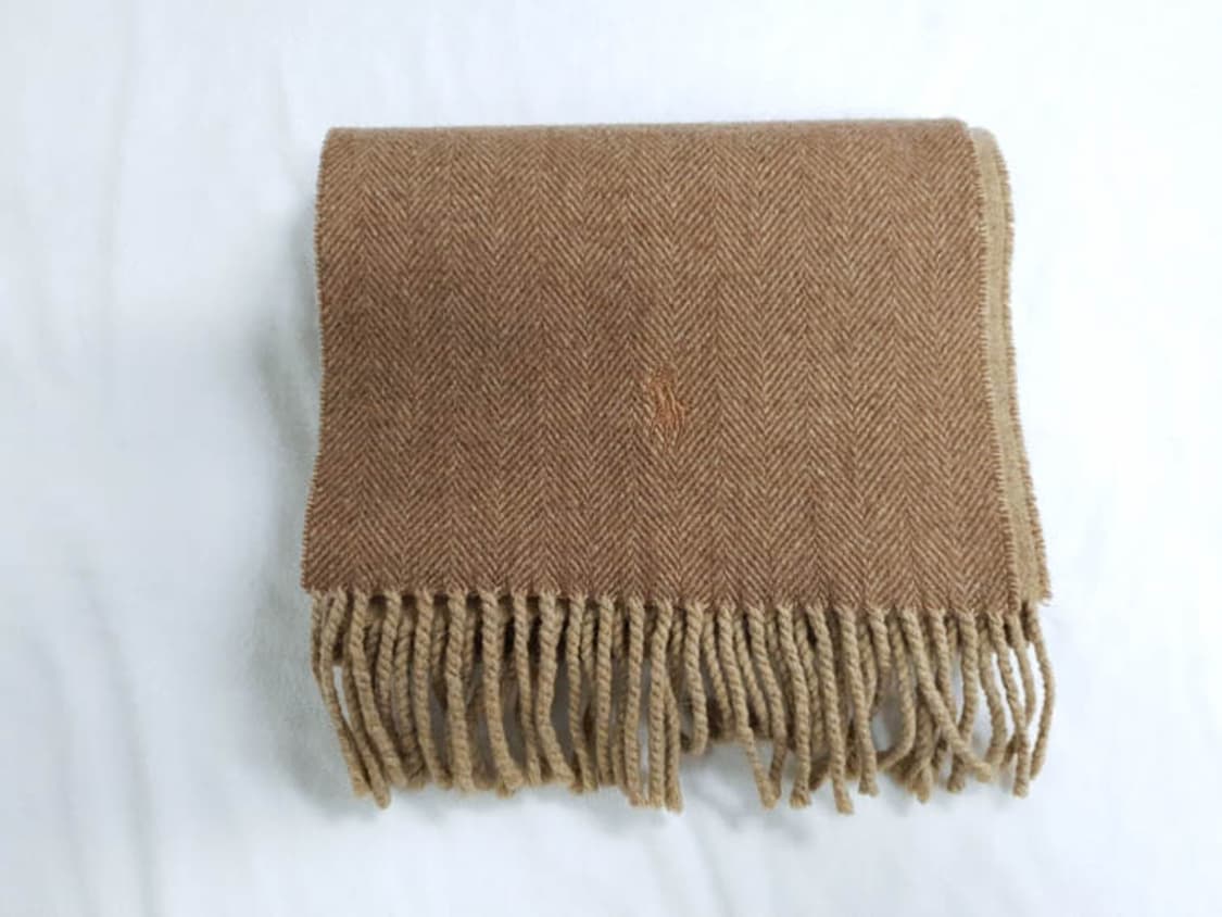 폴로 랄프로렌 헤링본 램스울100 머플러 상품이미지1