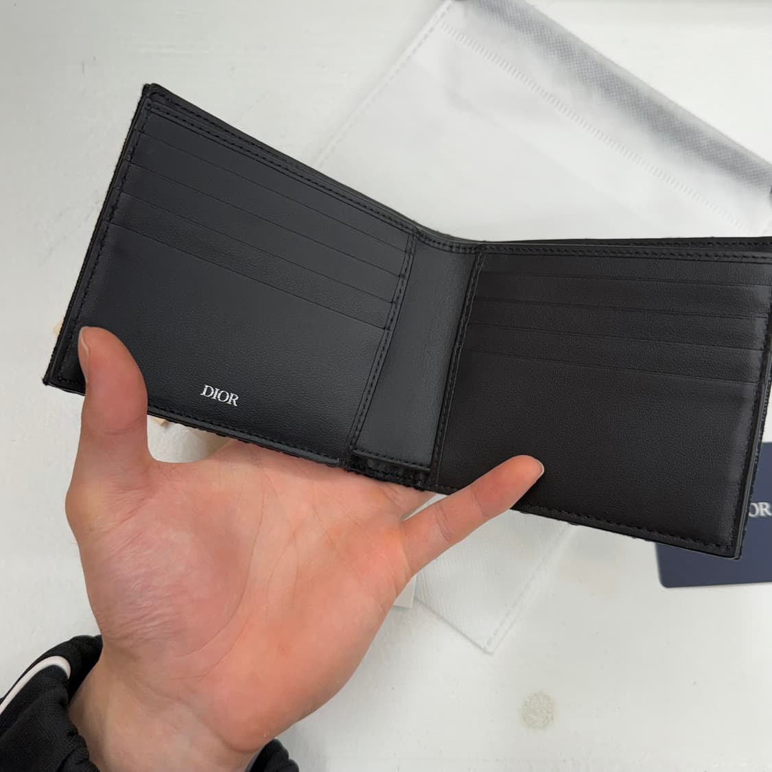 [1회 사용] 디올 오블리크 반지갑 블랙 상품이미지3