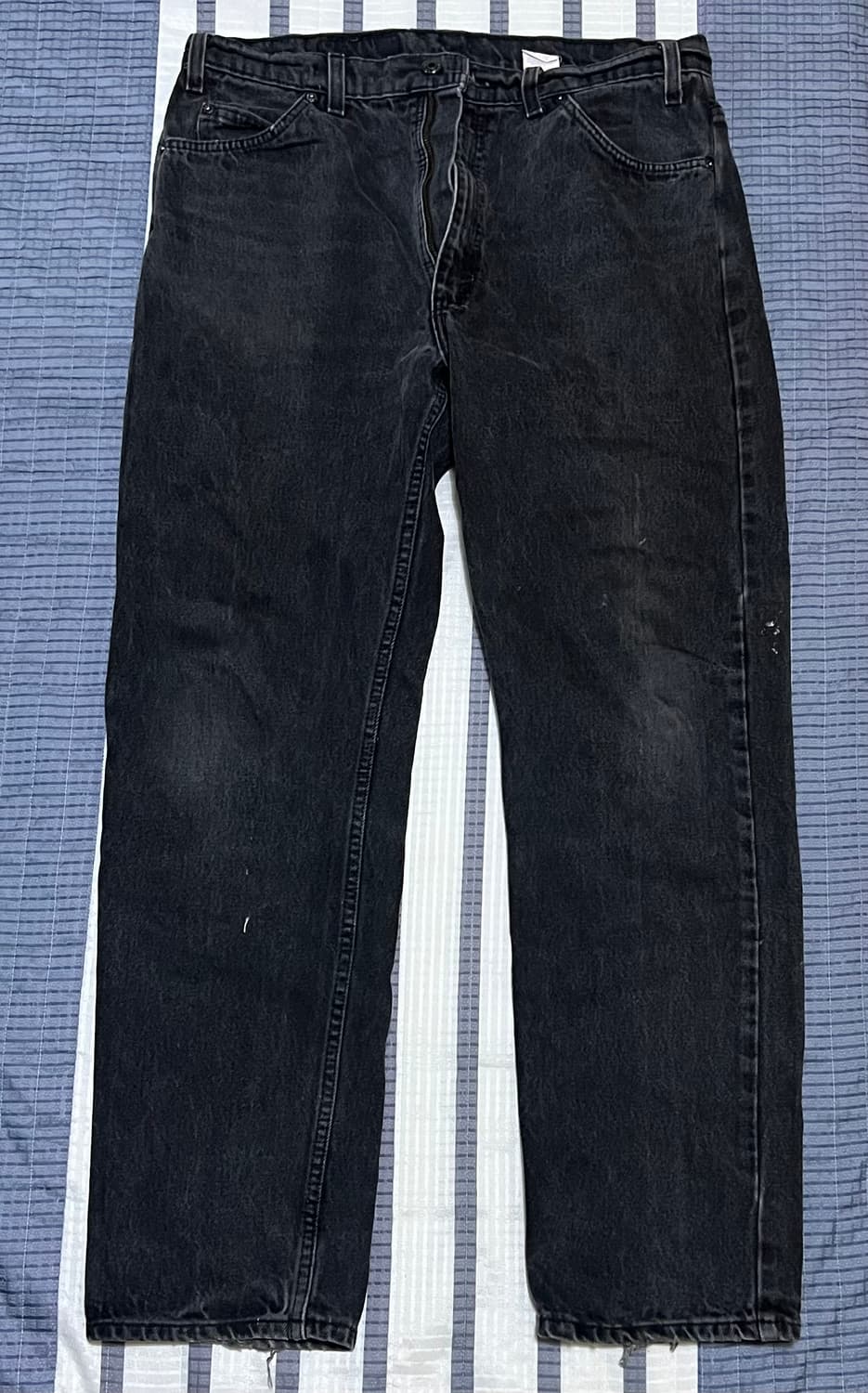90s levis 505 오렌지탭 블랙 USA 36x30 상품이미지2