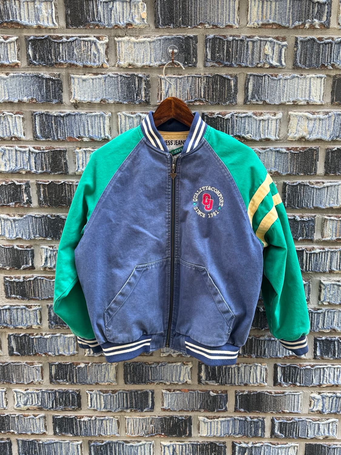 90s 올드게스 (두산) 바시티자켓 상품이미지1