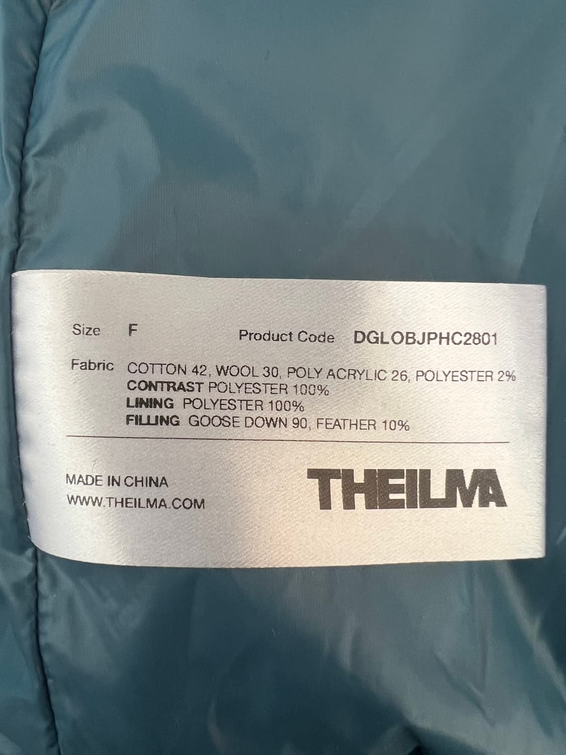 더일마 THEILMA 여성 구스다운패딩 크롭패딩점퍼 상품이미지8