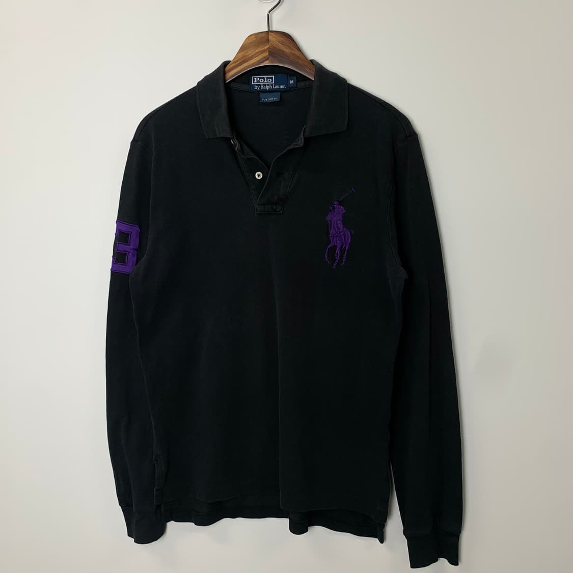 폴로 랄프로렌 빅포니 블랙 긴팔 카라티 상품이미지2