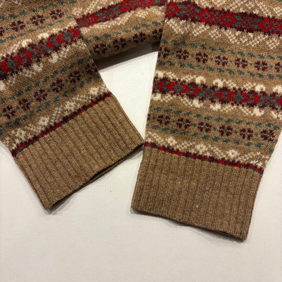 [XL] 타미힐피거 아가일 패턴 니트 브라운 B707 상품이미지5