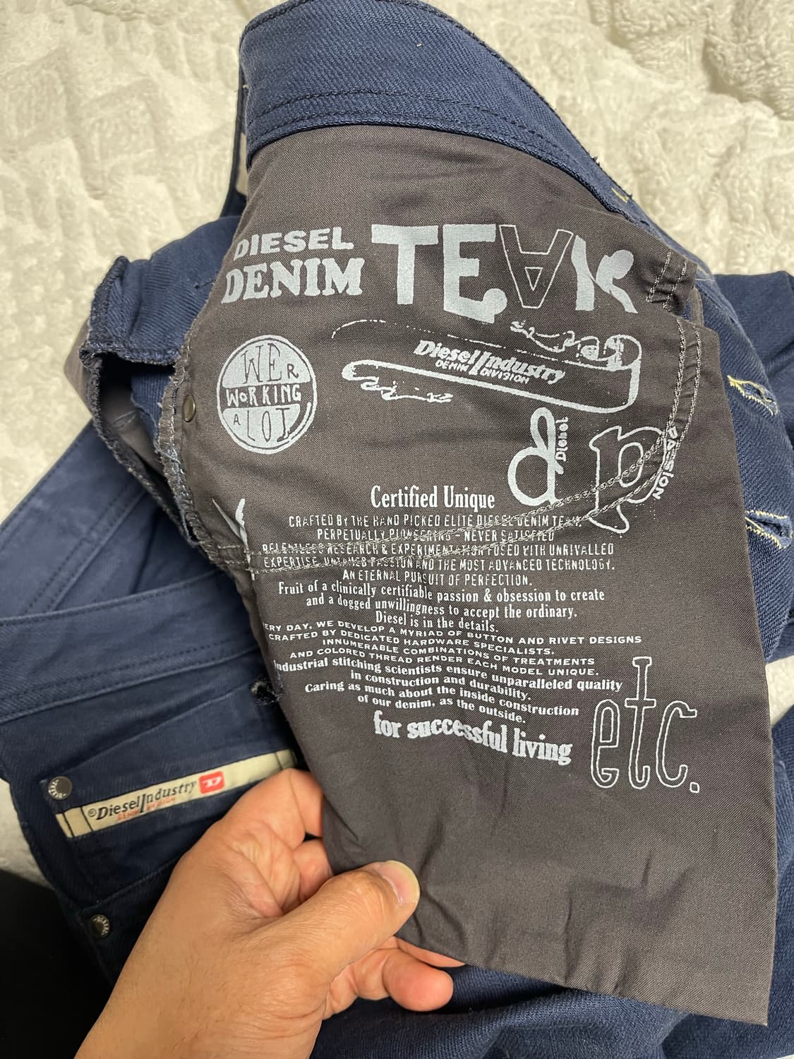 디젤(Diesel) BRADDOM 데님 청바지 네이비 32 상품이미지7