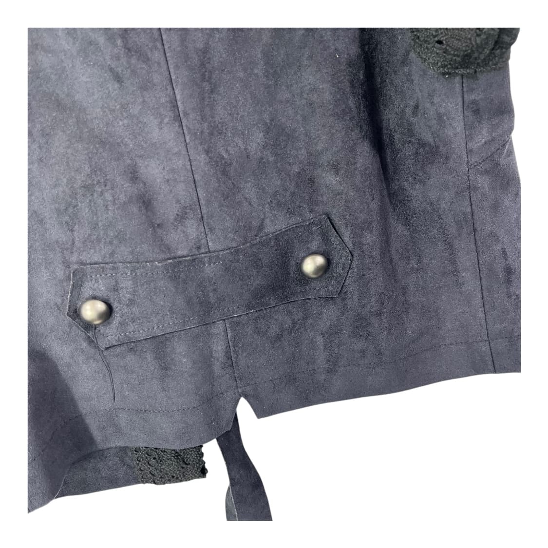 [JPN] 빈티지 크로쉐 레이어드 스웨이드 베스트 상품이미지5