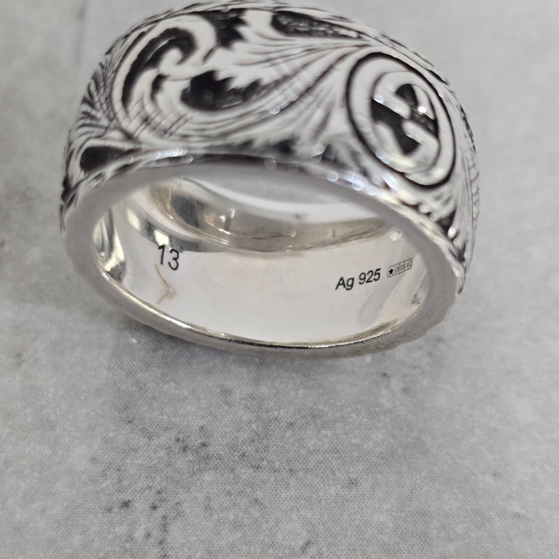 구찌 펠린 헤드 반지 링 13호 판매 상품이미지5