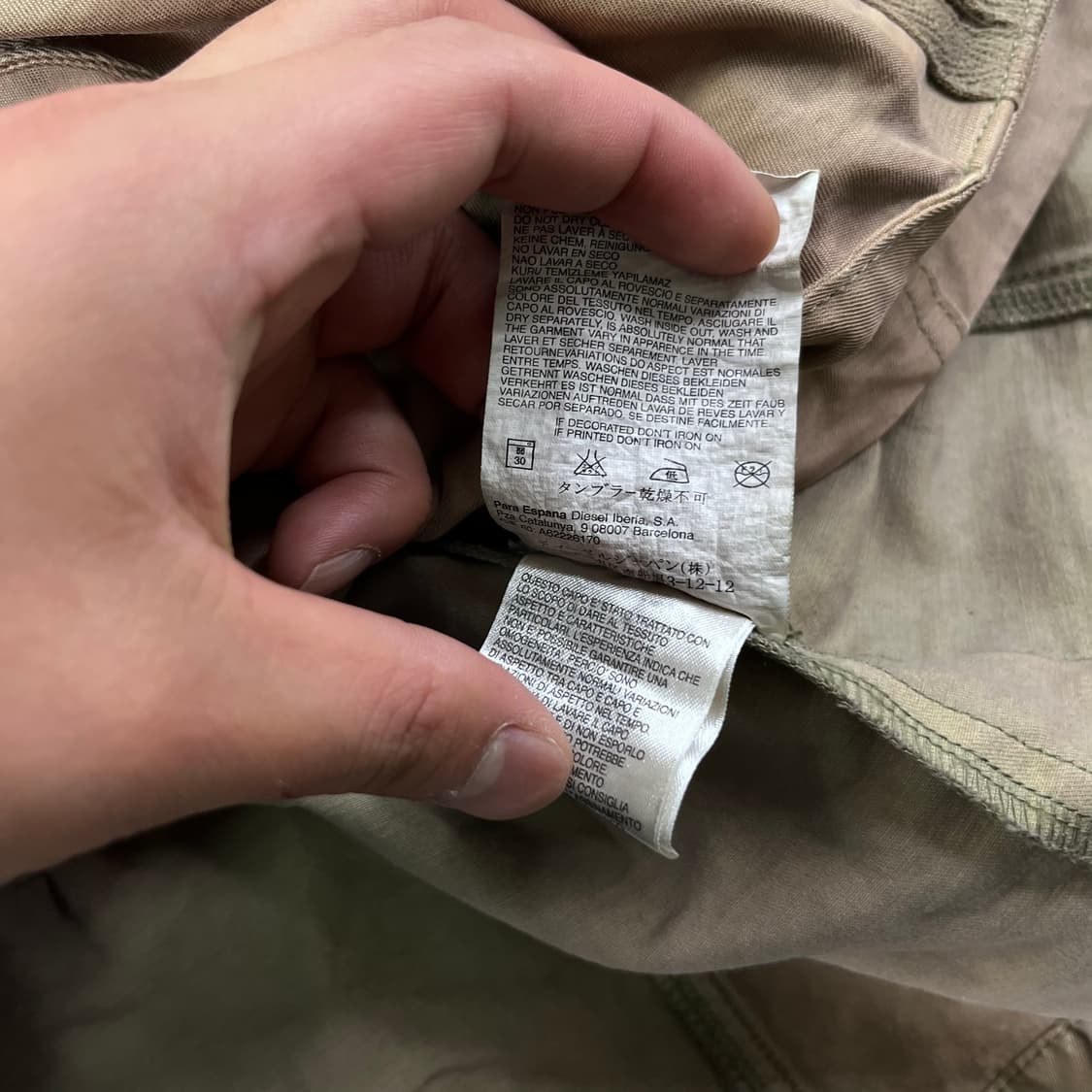 95 디젤 90s 유광 세틴 사파리자켓 상품이미지8